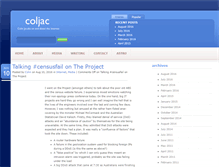 Tablet Screenshot of coljac.net